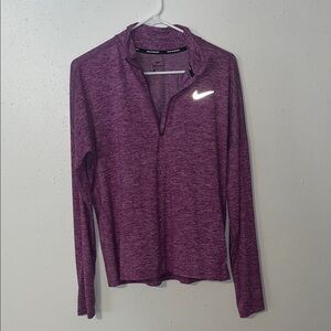 Nike Women's Heathered Purple Long Sleeve Tee